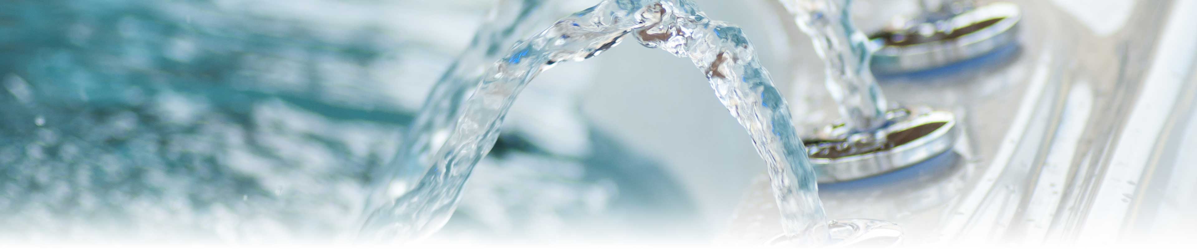 Close-up of jets of water on a hot tub.